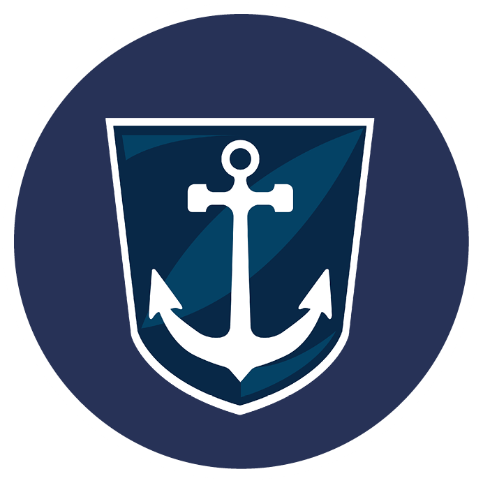 Icon Anker im Schild